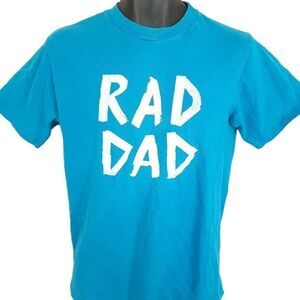 Rad Dad T Shirt Vintage 80s Fathers Day Made In USA Mens Size Small